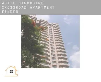 White Signboard Crossroad  apartment finder