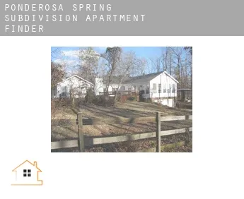 Ponderosa Spring Subdivision  apartment finder