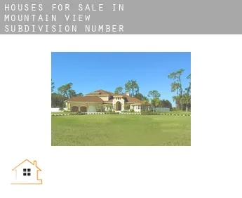 Houses for sale in  Mountain View Subdivision Number 12