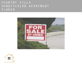 Country Villa Subdivision  apartment finder