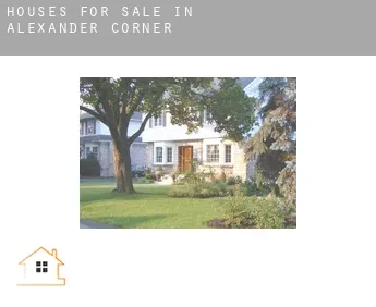 Houses for sale in  Alexander Corner