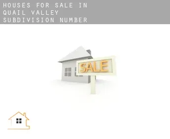 Houses for sale in  Quail Valley Subdivision Number 3