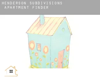 Henderson Subdivisions 1-4  apartment finder
