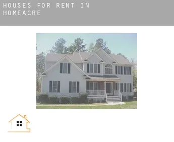 Houses for rent in  Homeacre